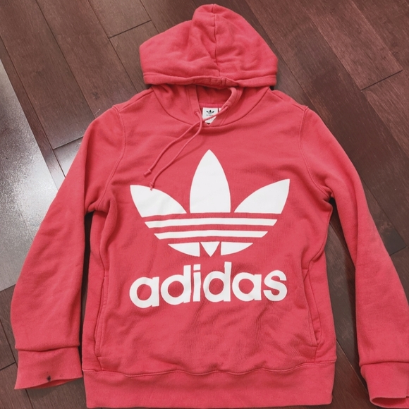 Coral Addidas Hoodie - Picture 1 of 2